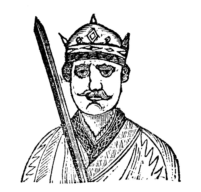 Kung William Erövraren (träsnitt) av English School