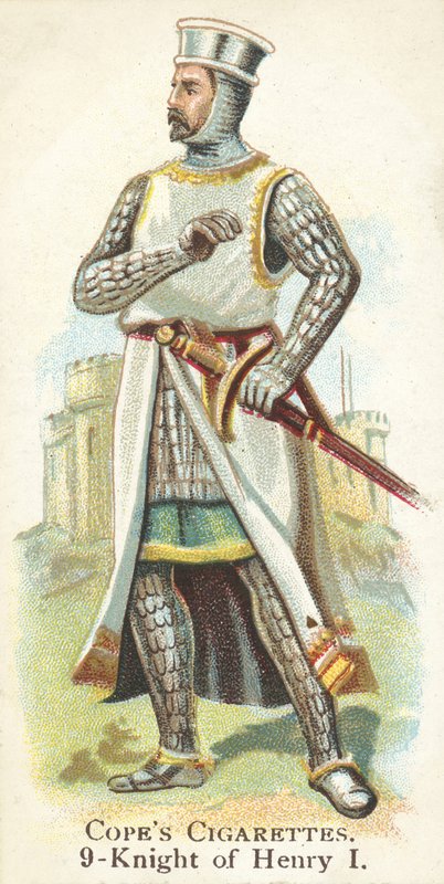 Riddare, kung Henrik I (chromolitho) av English School