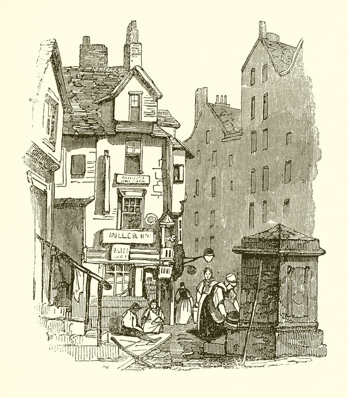 Knoxs House i Canongate, Edinburgh av English School