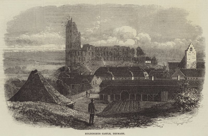 Koldinghus slott, Danmark (gravyr) av English School
