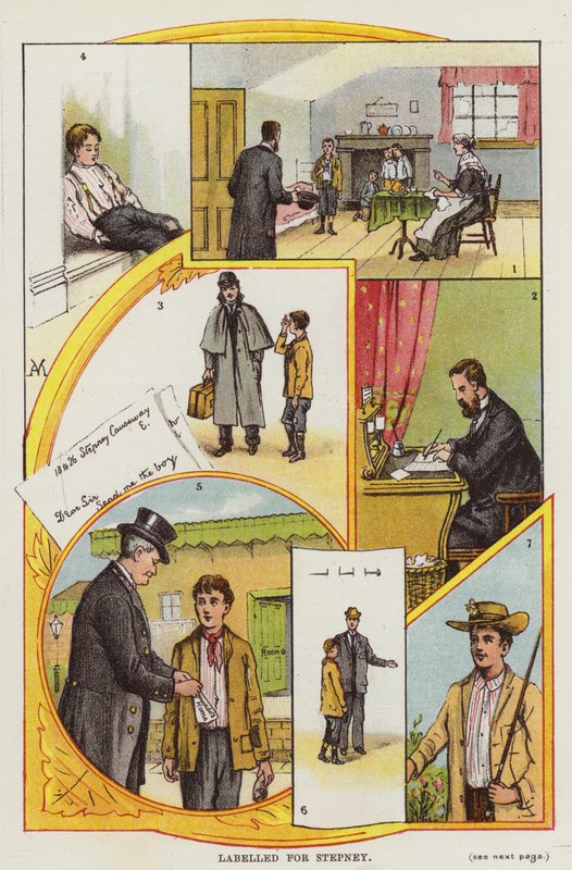 Märkt för Stepney (färg litho) av English School