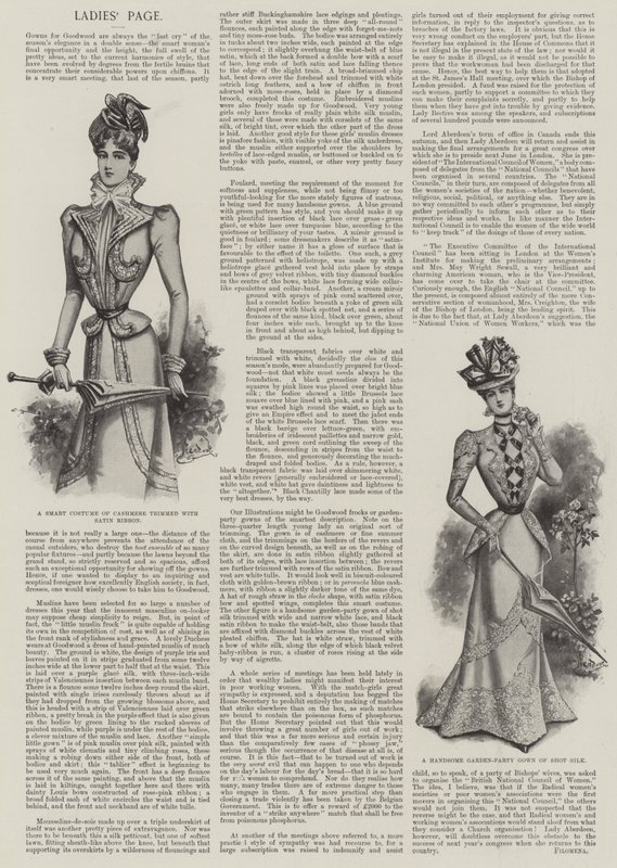 Damsida (litho) av English School