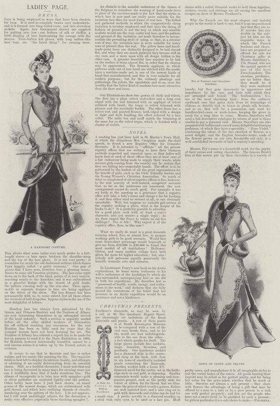 Damsida (litho) av English School
