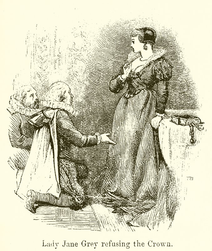 Lady Jane Gray vägrar kronan av English School