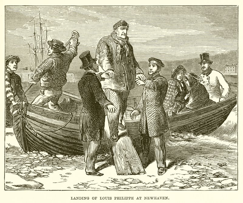 Landstigning av Louis Philippe vid Newhaven av English School