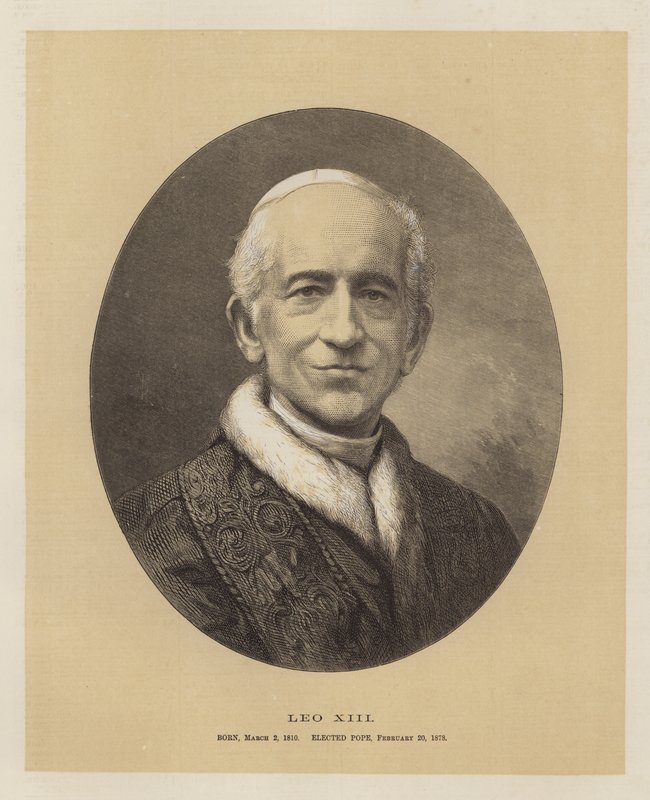 Leo XIII (gravyr) av English School