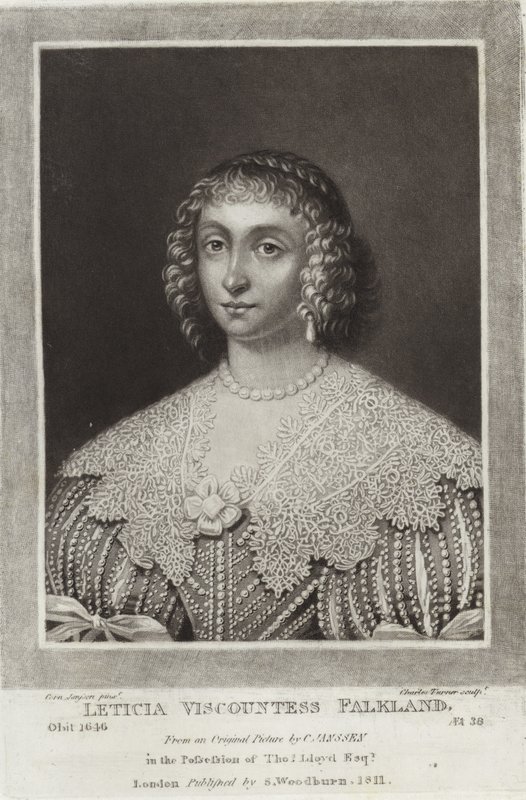 Leticia Viscountess Falkland av English School