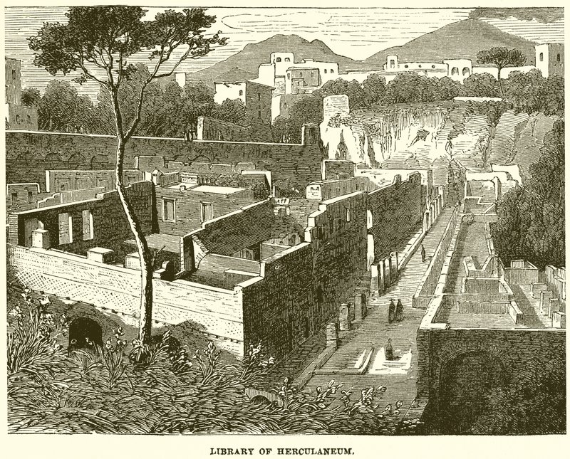 Biblioteket i Herculaneum av English School