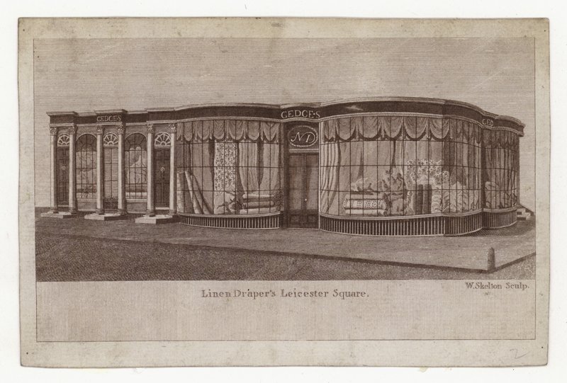 Linnedraper, Gedges, handelskort. av English School