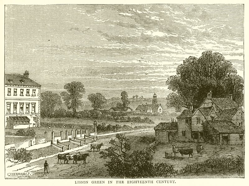 Lisson Green på 1700-talet av English School