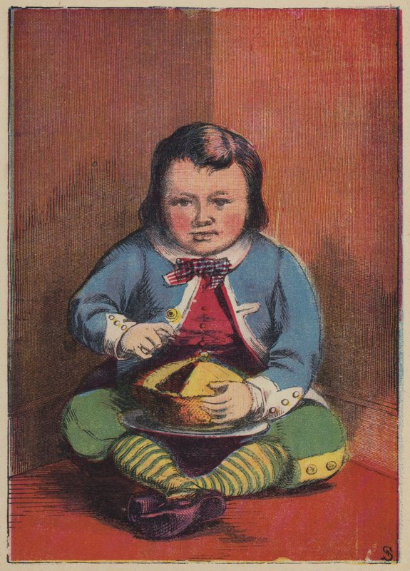 Little Jack Horner (färg litho) av English School