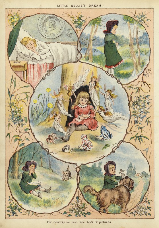 Lilla Nellies dröm (chromolitho) av English School