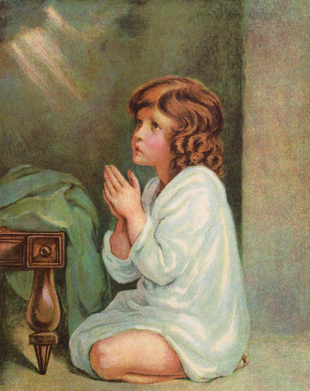 Little Samuel (färglitografi) av English School