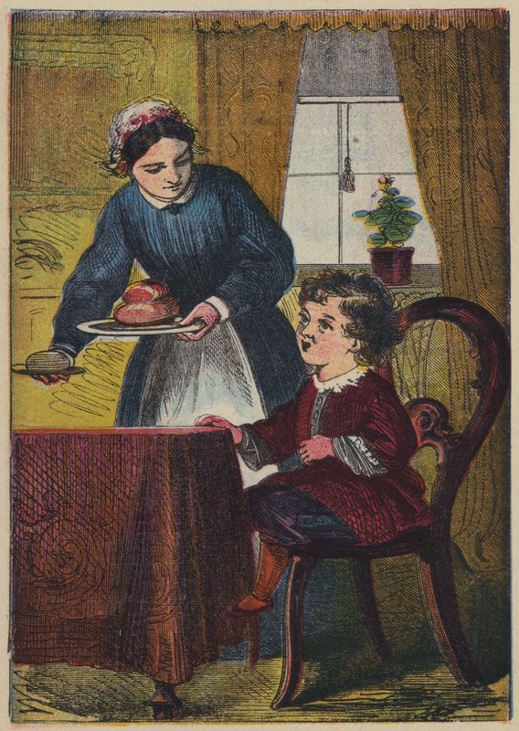 Little Tommy Tucker (färglitografi) av English School
