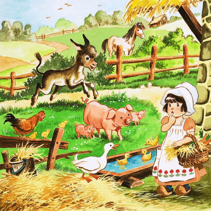 Liten flicka på gården av English School