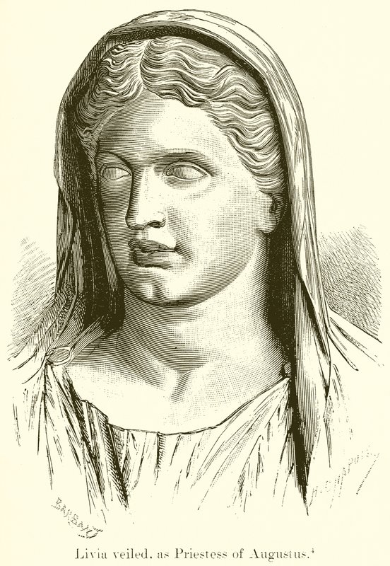 Livia Veiled, som Augustus prästinna av English School