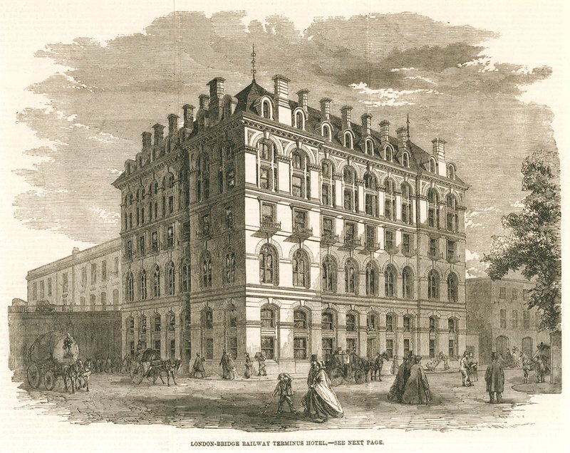 London Bridge Railway Terminus Hotel av English School