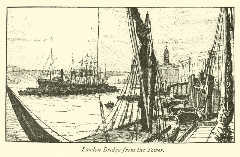 London Bridge från Towern av English School