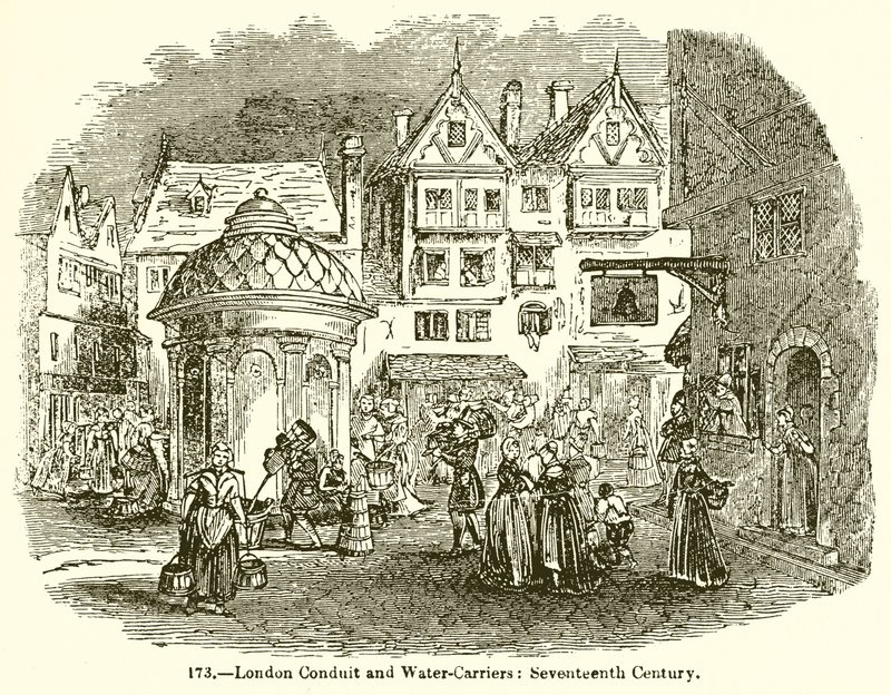 London Conduit and Winter-Carriers: Seventeenth Century av English School