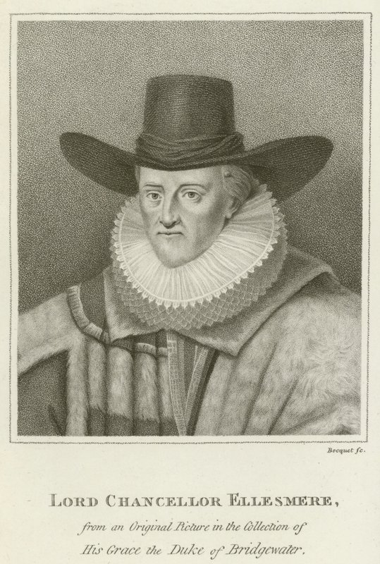 Lord Chancellor Ellesmere (gravyr) av English School