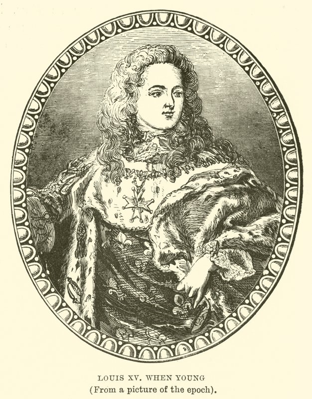 Ludvig XV när han var ung av English School