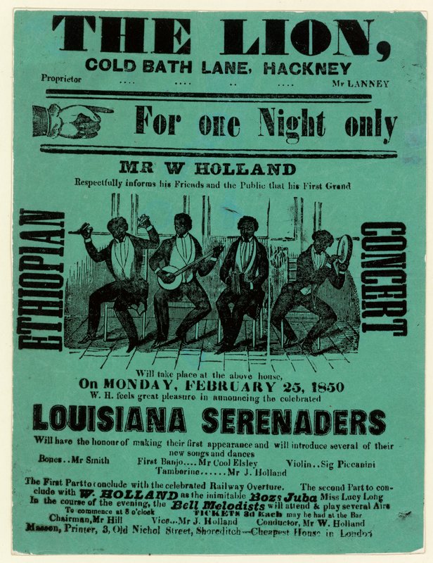 Louisiana Serenaders på Lion, Hackney av English School