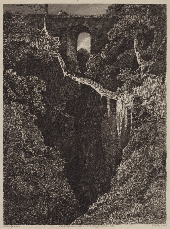 Lydford Bridge (gravyr) av English School