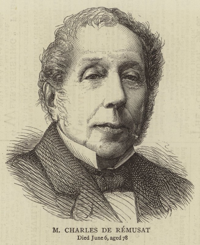 M Charles de Remusat (gravyr) av English School