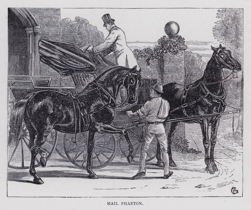 Mail Phaeton (gravyr) av English School