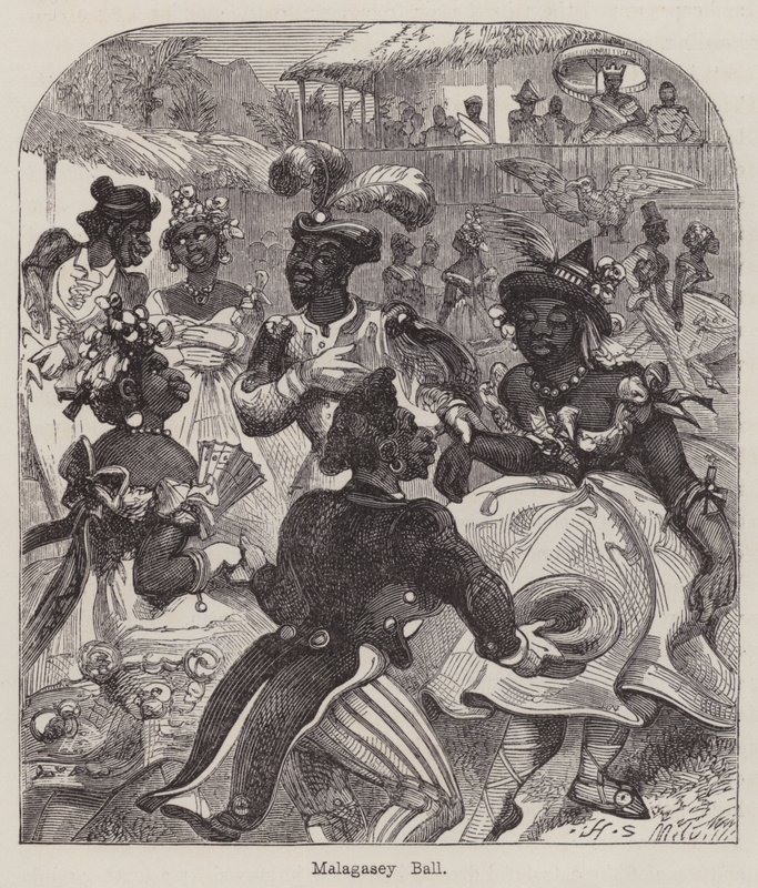Malagasey Ball (gravyr) av English School