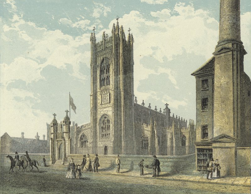 Manchester Cathedral, South West View av English School