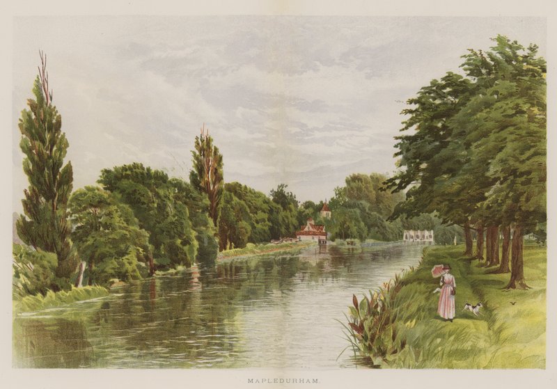 Mapledurham (chromolitho) av English School