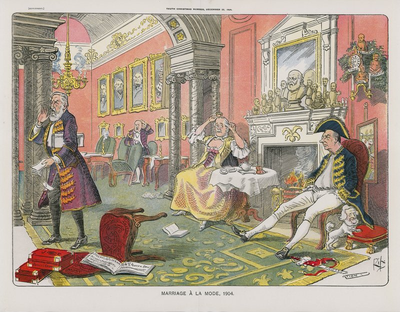 Vigsel a la Mode, 1904 av English School