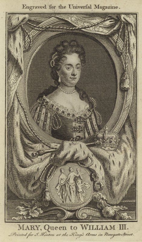 Mary, drottning till William III av English School