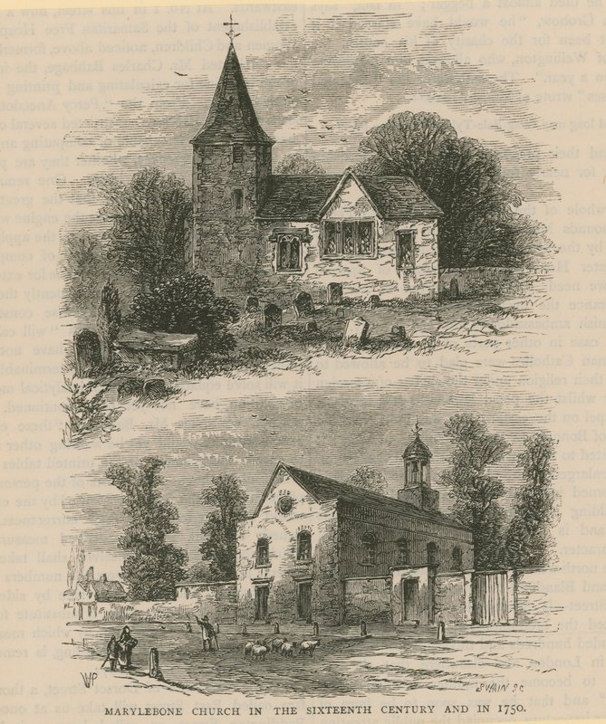 Marylebone kyrka av English School