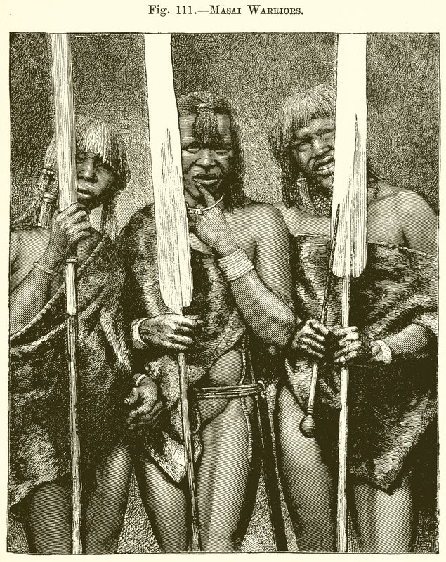 Masai Warriors av English School