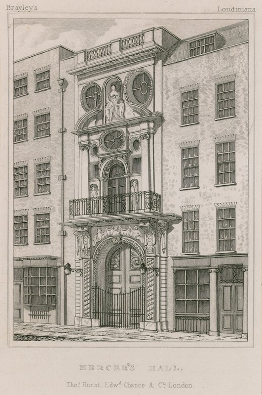 Mercers Hall, Cheapside, London av English School