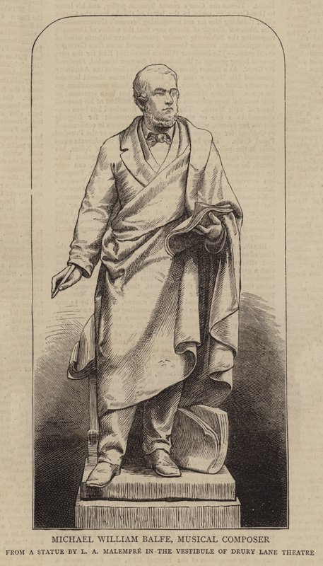 Michael William Balfe, musikalisk kompositör (gravyr) av English School