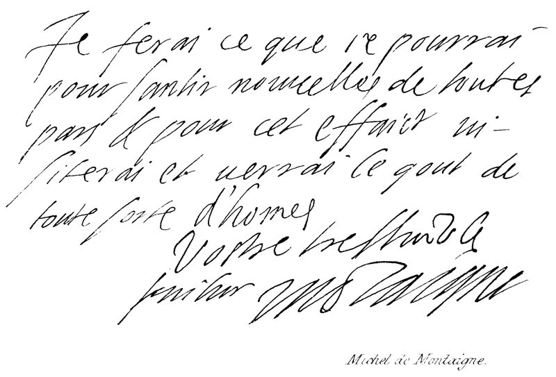 Michel de Montaigne av English School