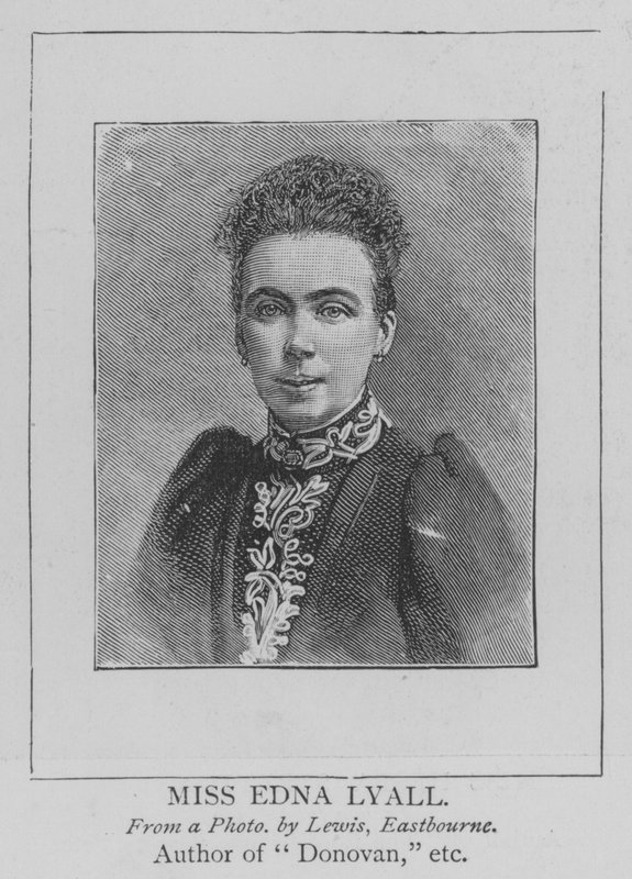 Fröken Edna Lyall (gravyr) av English School