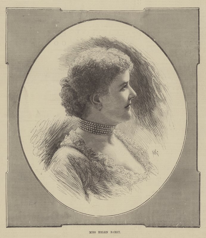 Miss Helen Barry (gravyr) av English School
