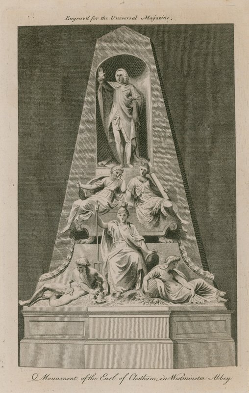 Monument över Earl of Chatham av English School