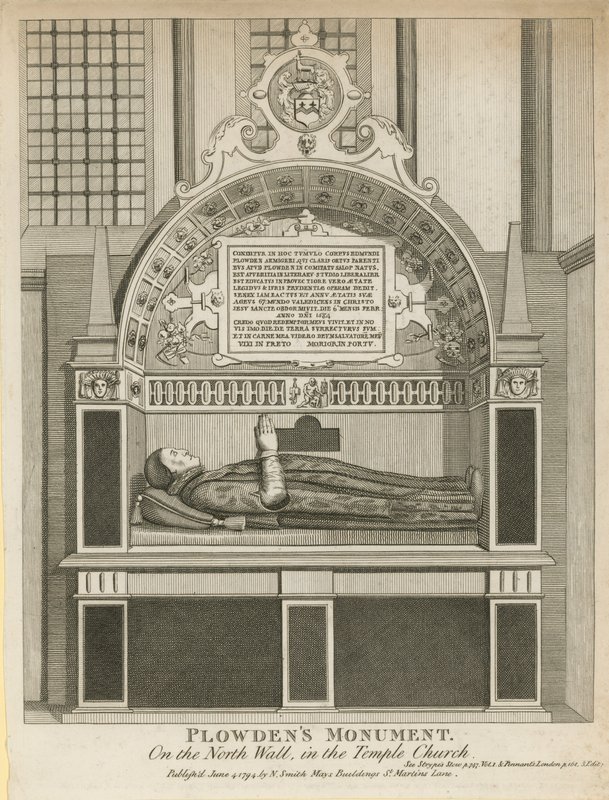 Monument till Edmund Plowden av English School