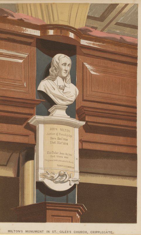 Monument till John Milton av English School