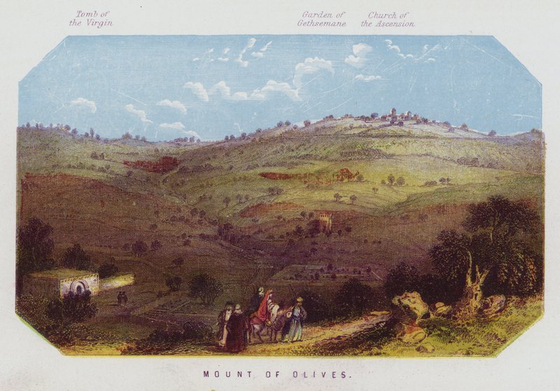 Oljeberget (färg litho) av English School