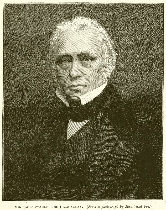 Mr (Efteråt Lord) Macaulay av English School