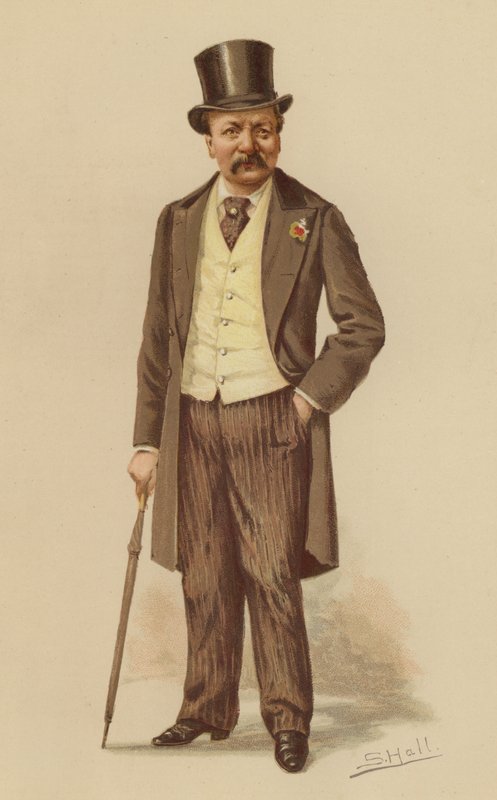 Mr G A Sala (färg litho) av English School
