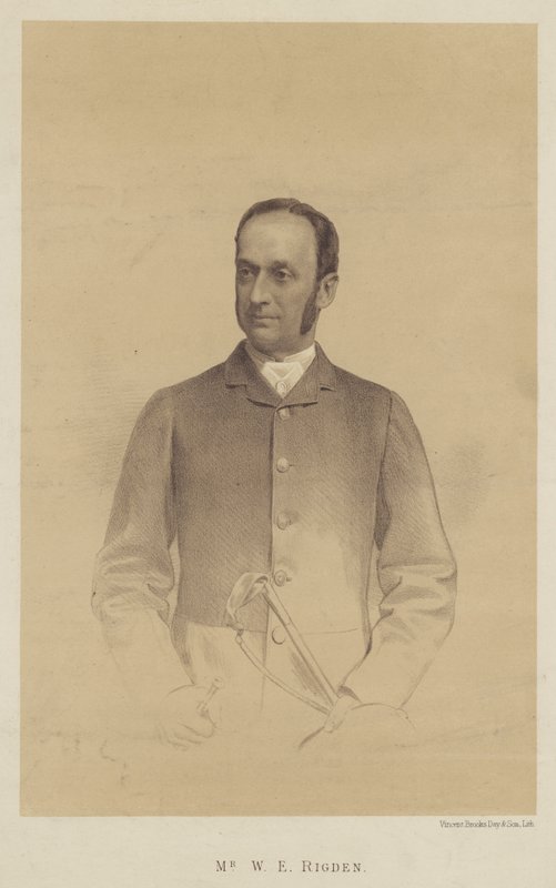 Herr W E Rigden (litografi) av English School