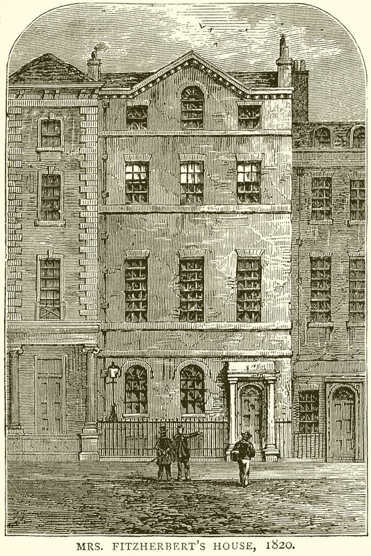 Fru Fitzherberts hus, 1820 av English School