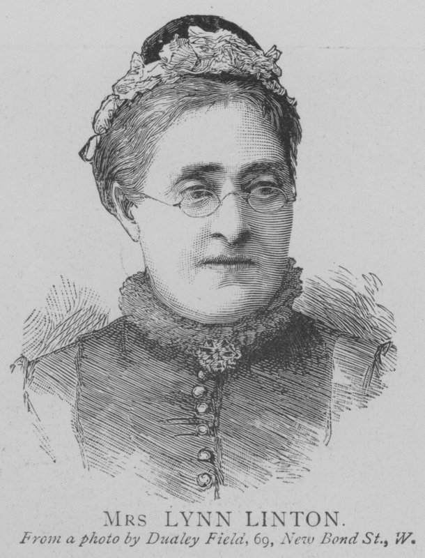 Mrs Lynn Linton (gravyr) av English School